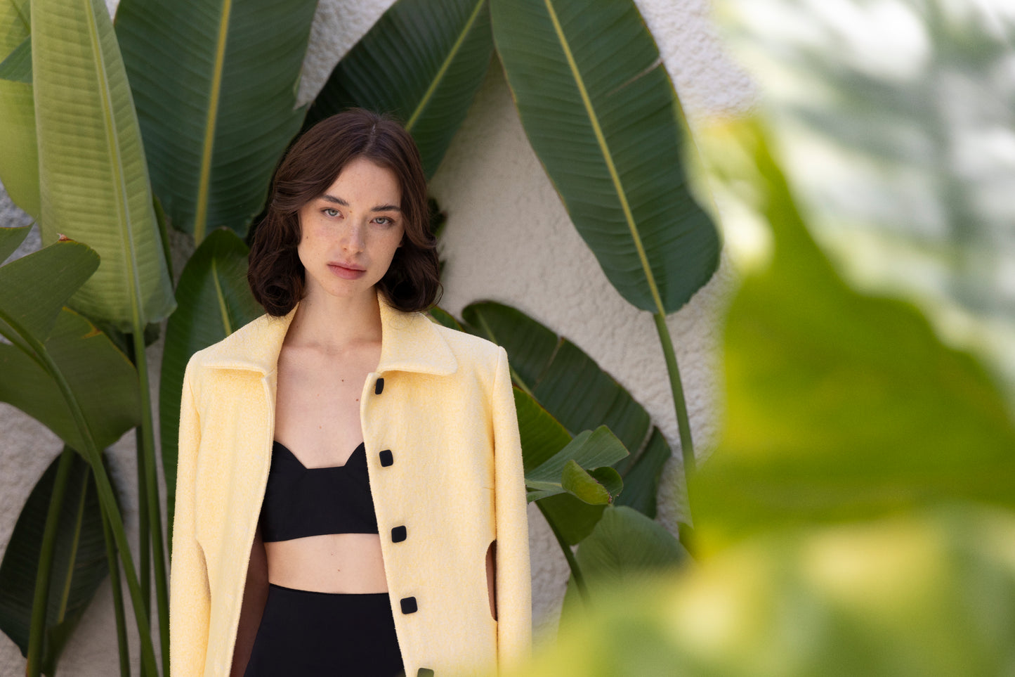 Square Cutout Midi Coat