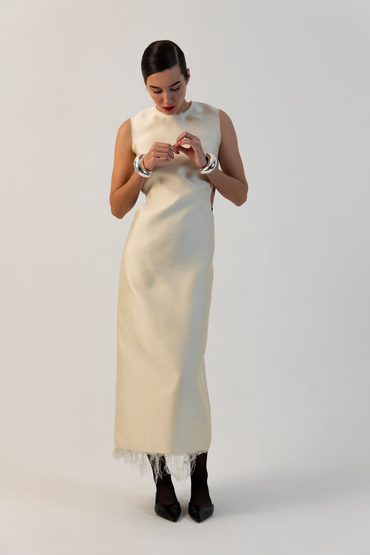 handcrafted circus midi dress Frayed Circus Midi Dress