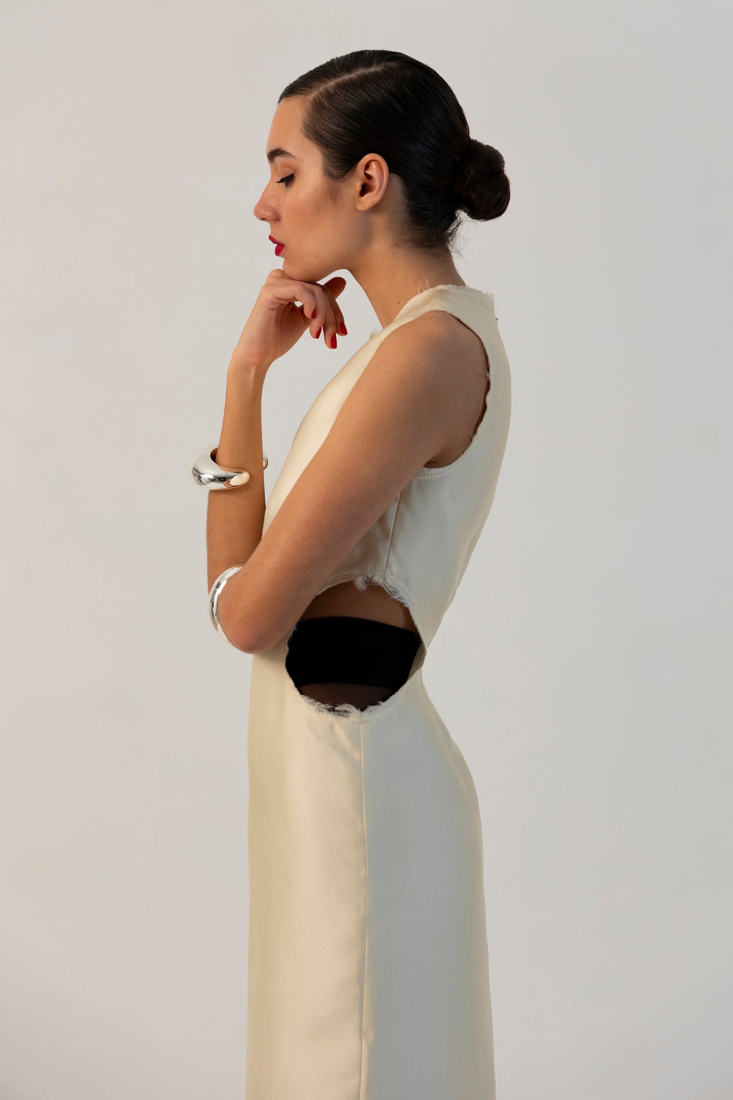 handcrafted circus midi dress STELLA NOVA IVORY CIRCUS PRINTED APPLIQUE COTTON-SEERSUCKER MIDI DRESS SZ M US 8