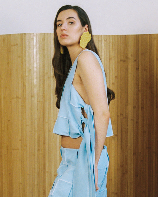 Woven Sash Top
