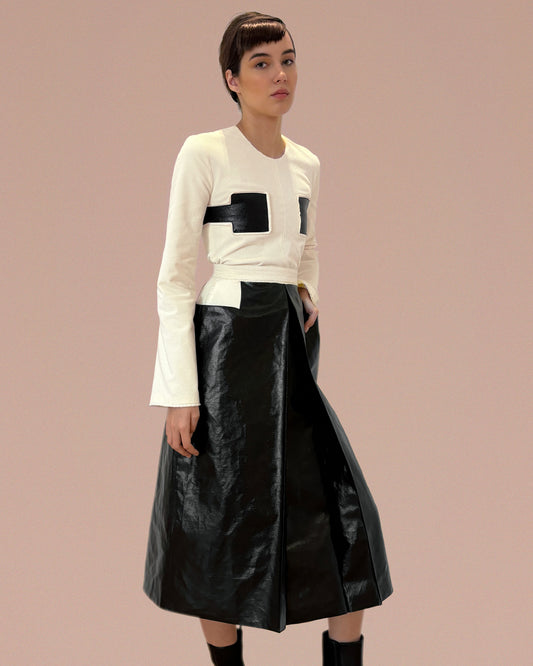 Mahjong Midi Skirt