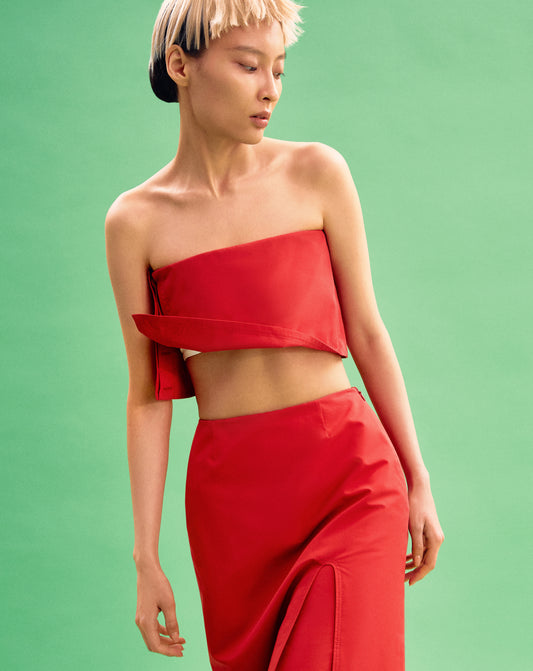 Lunar Corseted Bandeau Top